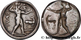BRUTTIUM - CAULONIA
Type : Statère, nomos ou didrachme 
Date : c. 530-510 AC. 
Mint name / Town : Caulonia 
Metal : silver 
Diameter : 29  mm
Orientat...