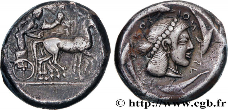 SICILY - SYRACUSE
Type : Tétradrachme 
Date : c. 475-470 AC. 
Mint name / Town :...