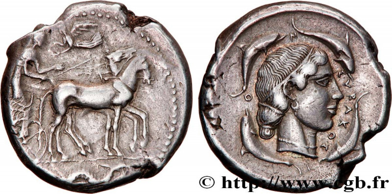 SICILY - SYRACUSE
Type : Tétradrachme 
Date : c. 450-440 AC. 
Mint name / Town :...
