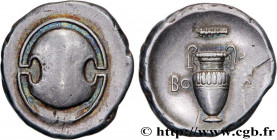 BEOTIA - THEBES
Type : Statère 
Date : c. 363-338 AC. 
Mint name / Town : Thèbes, Béotie 
Metal : silver 
Diameter : 24  mm
Orientation dies : 11  h.
...