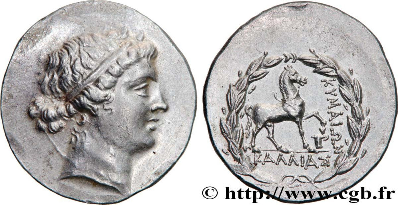 AIOLIS - CYME
Type : Tétradrachme stéphanophore 
Date : c. 160 AC. 
Mint name / ...