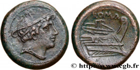 ROMAN REPUBLIC - ANONYMOUS
Type : Semuncia 
Date : c. 215-212 AC. 
Mint name / Town : Rome ou Italie 
Metal : copper 
Diameter : 21  mm
Orientation di...