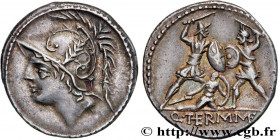 MINUTIA
Type : Denier 
Date : 103 AC. 
Mint name / Town : Rome 
Metal : silver 
Millesimal fineness : 950  ‰
Diameter : 19,5  mm
Orientation dies : 9 ...