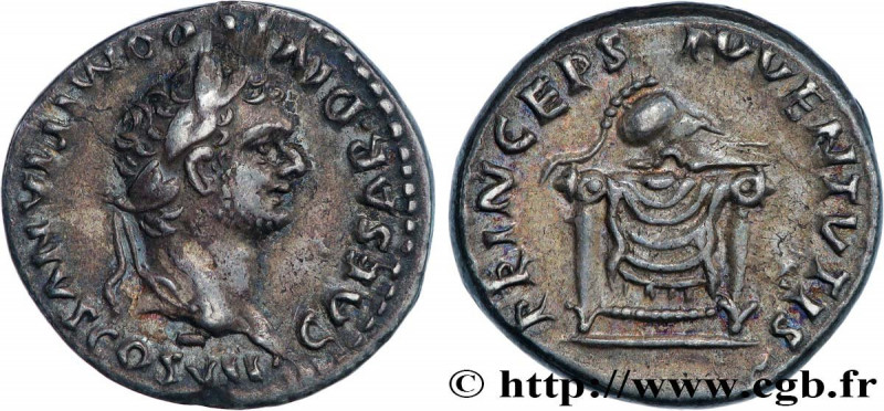 DOMITIANUS
Type : Denier 
Date : 80 
Mint name / Town : Rome 
Metal : silver 
Mi...