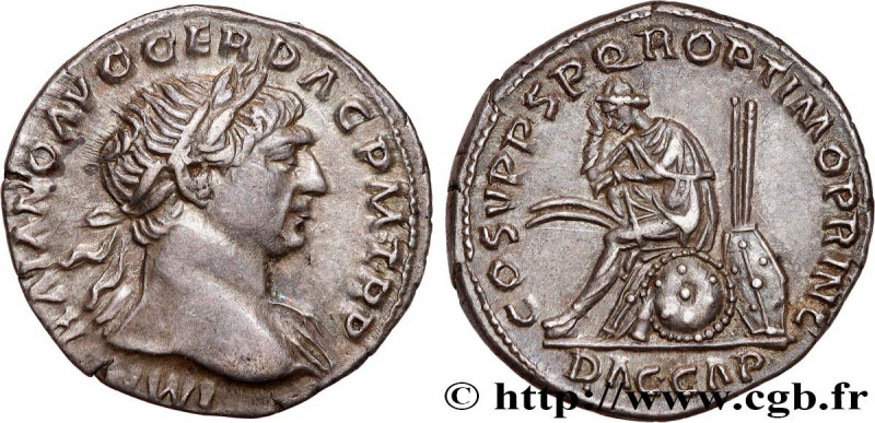 TRAJANUS
Type : Denier 
Date : 108 
Mint name / Town : Rome 
Metal : silver 
Mil...