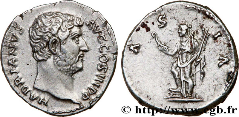 HADRIAN
Type : Denier 
Date : 136 
Mint name / Town : Rome 
Metal : silver 
Mill...