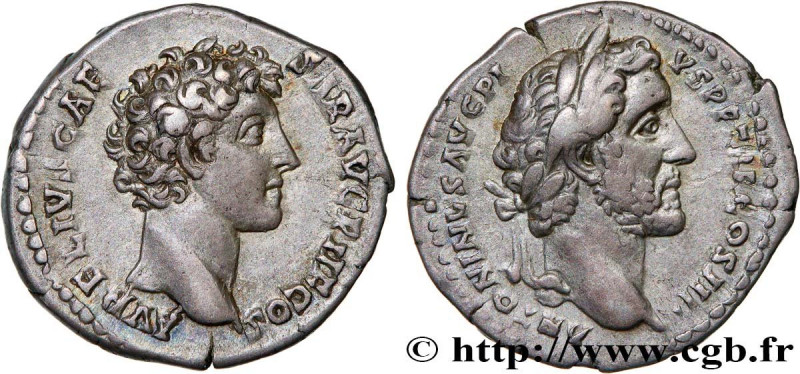 ANTONINUS PIUS and MARCUS AURELIUS CAESAR
Type : Denier 
Date : 141 
Mint name /...