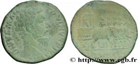 MARCUS AURELIUS
Type : Sesterce 
Date : 180 
Mint name / Town : Rome 
Metal : copper 
Diameter : 27,50  mm
Orientation dies : 12  h.
Weight : 16,87  g...