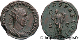 TRAJAN DECIUS
Type : Double Sesterce 
Date : début - mi 
Date : 250 
Mint name / Town : Rome 
Metal : copper 
Diameter : 34,5  mm
Orientation dies : 1...