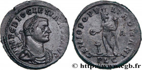 DIOCLETIAN
Type : Follis ou nummus 
Date : 300-302 
Mint name / Town : Lyon 
Metal : copper 
Diameter : 28,5  mm
Orientation dies : 6  h.
Weight : 11,...