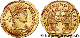 CONSTANS
Type : Solidus 
Date : 345 
Mint name / Town : Trèves 
Metal : gold 
Diameter : 22  mm
Orientation dies : 6  h.
Weight : 4,29  g.
Rarity : R2...