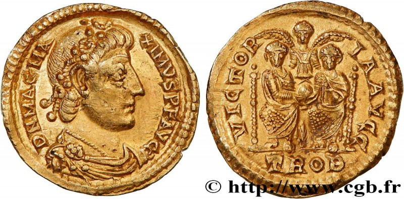 MAGNUS MAXIMUS
Type : Solidus 
Date : 385-386 
Mint name / Town : Trêves 
Metal ...