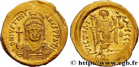 JUSTINIAN I
Type : Solidus 
Date : 542-565 
Mint name / Town : Constantinople 
Metal : gold 
Millesimal fineness : 1000  ‰
Diameter : 20,5  mm
Orienta...