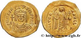 MAURICE TIBERIUS
Type : Solidus 
Date : 583-601 
Mint name / Town : Constantinople 
Metal : gold 
Millesimal fineness : 1.000  ‰
Diameter : 20,5  mm
O...