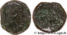 GALLIA - CARNUTES (Beauce area)
Type : Bronze PIXTILOS classe VII au cavalier 
Date : c. 40-30 AC. 
Mint name / Town : Chartres (28) 
Metal : bronze 
...