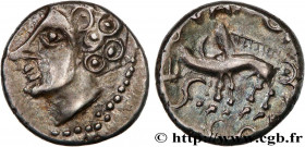 GALLIA BELGICA - SEQUANI (Area of Besançon)
Type : Denier SEQVANOIOTVOS 
Date : c. 57-50 AC. 
Metal : silver 
Diameter : 12,5  mm
Orientation dies : 6...