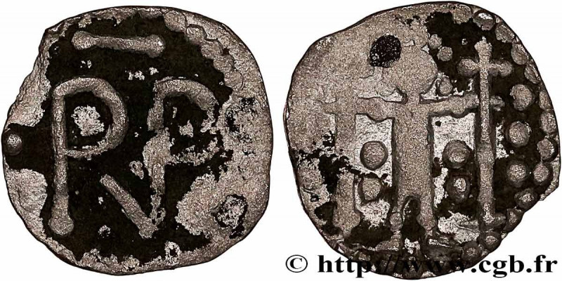 PEPIN THE SHORT
Type : Denier 
Date : n.d. 
Mint name / Town : Chartres 
Metal :...