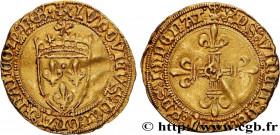 LOUIS XII, FATHER OF THE PEOPLE
Type : Demi-écu d'or au soleil 
Date : 25/04/1498 
Date : n.d. 
Mint name / Town : Rouen 
Metal : gold 
Millesimal fin...
