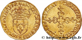 HENRY III
Type : Écu d'or au soleil, 3e type 
Date : 1589 
Mint name / Town : Paris 
Quantity minted : 55100 
Metal : gold 
Millesimal fineness : 958 ...
