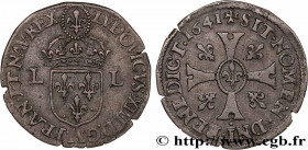 LOUIS XIII
Type : Quinze deniers 
Date : 1641 
Mint name / Town : Paris 
Quantity minted : 1040 
Metal : billon 
Millesimal fineness : 240  ‰
Diameter...