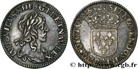 LOUIS XIII
Type : Douzième d'écu, 2e type, 1er poinçon de Warin 
Date : 1642 
Mint name / Town : Paris, Monnaie du Louvre 
Quantity minted : 107069 
M...