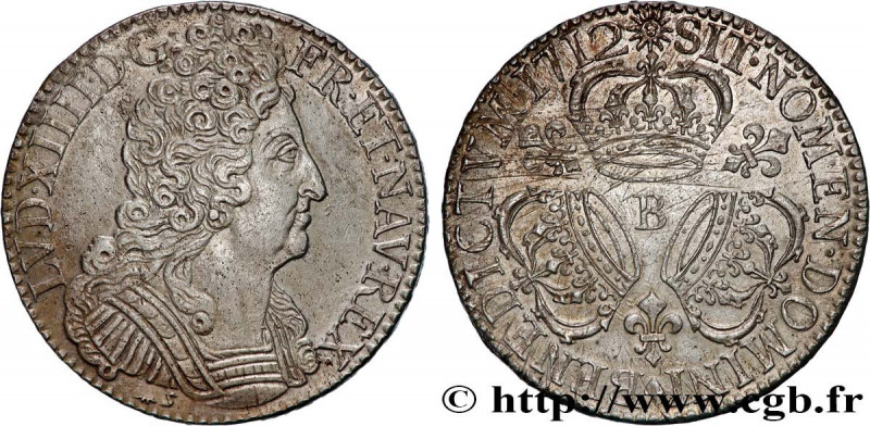 LOUIS XIV "THE SUN KING"
Type : Écu aux trois couronnes 
Date : 1712 
Mint name ...
