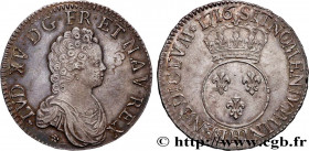 LOUIS XV THE BELOVED
Type : Écu dit "vertugadin" 
Date : 1716 
Mint name / Town : La Rochelle 
Metal : silver 
Millesimal fineness : 917  ‰
Diameter :...
