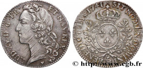 LOUIS XV THE BELOVED
Type : Demi-écu dit "au bandeau" 
Date : 1741 
Mint name / Town : Strasbourg 
Metal : silver 
Millesimal fineness : 917  ‰
Diamet...