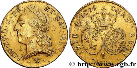 LOUIS XV THE BELOVED
Type : Double louis d'or dit "à la vieille tête" 
Date : 1774 
Mint name / Town : Bayonne 
Quantity minted : 39091 
Metal : gold ...