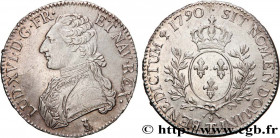 LOUIS XVI
Type : Écu dit "aux branches d'olivier" 
Date : 1790 
Mint name / Town : Nantes 
Quantity minted : 66007 
Metal : silver 
Millesimal finenes...