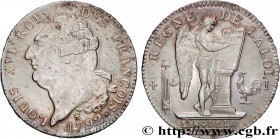 LOUIS XVI
Type : Écu dit "au génie", type FRANÇOIS 
Date : 1792 
Mint name / Town : Limoges 
Metal : silver 
Millesimal fineness : 917  ‰
Diameter : 3...