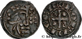 BERRY - LORDSHIP OF CELLES - ROBERT I 
Type : Denier type chinonais (bléso-chartrain) 
Date : n.d. 
Mint name / Town : Celles-sur-Cher 
Metal : billon...