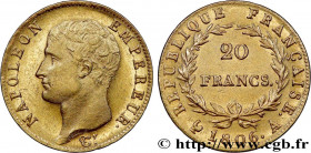 PREMIER EMPIRE / FIRST FRENCH EMPIRE
Type : 20 francs or Napoléon tête nue, Calendrier grégorien 
Date : 1806 
Mint name / Town : Paris 
Quantity mint...