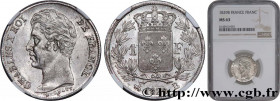 CHARLES X
Type : 1 franc Charles X, matrice du revers à quatre feuilles 
Date : 1829 
Mint name / Town : Rouen 
Quantity minted : --- 
Metal : silver ...