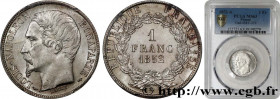 II REPUBLIC
Type : 1 franc Louis-Napoléon 
Date : 1852 
Mint name / Town : Paris 
Quantity minted : 1015084 
Metal : silver 
Millesimal fineness : 900...