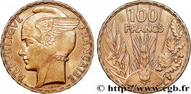 III REPUBLIC
Type : 100 francs or, Bazor 
Date : 1936 
Quantity minted : 7688641 
Metal : gold 
Millesimal fineness : 900  ‰
Diameter : 21  mm
Orienta...