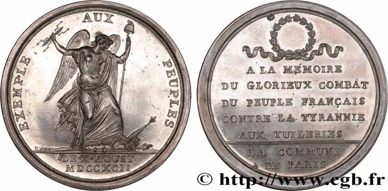 THE CONVENTION
Type : Médaille en mémoire du combat des Tuileries du 10 août 
Da...