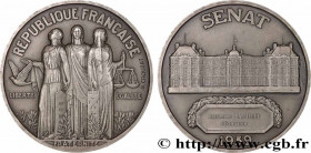 III REPUBLIC
Type : Médaille, Sénat, Sénateur 
Date : 1939 
Metal : silver 
Millesimal fineness : 850  ‰
Diameter : 49,5  mm
Weight : 63,54  g.
Edge :...