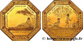 INSURANCES
Type : CAISSE VIAGERE DE L’AN X - RETRAITE 
Date : n.d. 
Metal : gold 
Diameter : 33  mm
Orientation dies : 12  h.
Weight : 27,07  g.
Edge ...