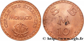 CASINOS AND GAMES
Type : CERCLE DES ETRANGERS épreuve en cuivre de 10 Francs 
Date : n.d. 
Mint name / Town : Poissy 
Quantity minted : - 
Metal : bro...