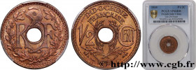 FRENCH INDOCHINA
Type : 1/2 Centième Essai Lindauer 
Date : 1935 
Mint name / Town : Paris 
Quantity minted : - 
Metal : bronze 
Diameter : 20,97  mm
...
