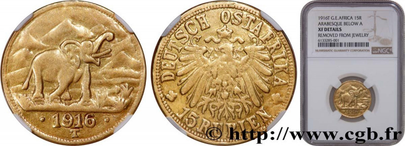 GERMAN EAST AFRICA - WILLIAM II
Type : 15 Rupien 
Date : 1916 
Mint name / Town ...