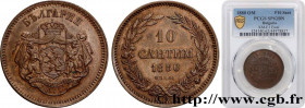 BULGARIA
Type : Essai de 10 centimes 
Date : 1880 
Mint name / Town : Paris 
Metal : bronze 
Diameter : 31  mm
Orientation dies : 6  h.
Weight : 9,00 ...