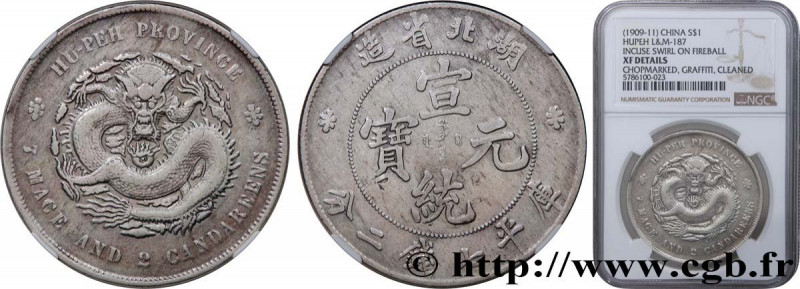 CHINA - EMPIRE - HUPEH
Type : 1 Dollar 
Date : 1909-1911 
Quantity minted : - 
M...