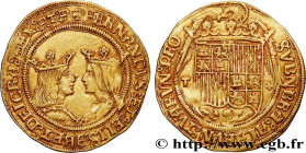 SPAIN - ISABELLA AND FERDINAND
Type : Double excellente 
Date : n.d. 
Mint name / Town : Tolède 
Quantity minted : - 
Metal : gold 
Diameter : 29  mm
...