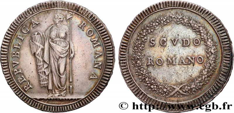 ITALY - FIRST ROMAN REPUBLIC
Type : Scudo  
Date : (1797-1798) 
Date : n.d. 
Min...