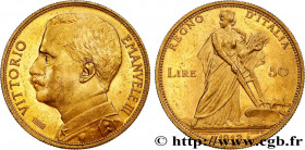 ITALY - KINGDOM OF ITALY - VICTOR-EMMANUEL III
Type : 50 Lire 
Date : 1912 
Mint name / Town : Rome 
Quantity minted : 11230 
Metal : gold 
Millesimal...