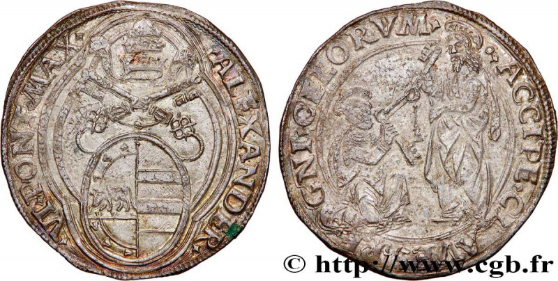 ITALY - PAPAL STATES - ALEXANDER VI (Rodrigo Borgia)
Type : Doppio Grosso 
Date ...