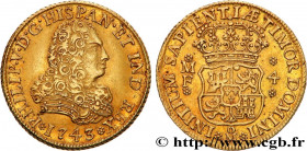 MEXICO - FILIP V OF SPAIN
Type : 4 Escudos  
Date : 1743 
Mint name / Town : Mexico 
Quantity minted : - 
Metal : gold 
Millesimal fineness : 917  ‰
D...