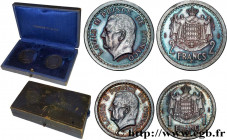 MONACO - LOUIS II
Type : Coffret Essais 1 et 2 francs en argent 
Date : (1943) 
Mint name / Town : Paris 
Quantity minted : 200 
Metal : silver 
Orien...